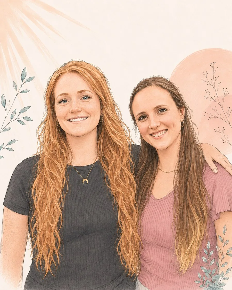 Laura Wild und Justine Kadisch – das Geschäftsleitungsteam im Comic-Stil